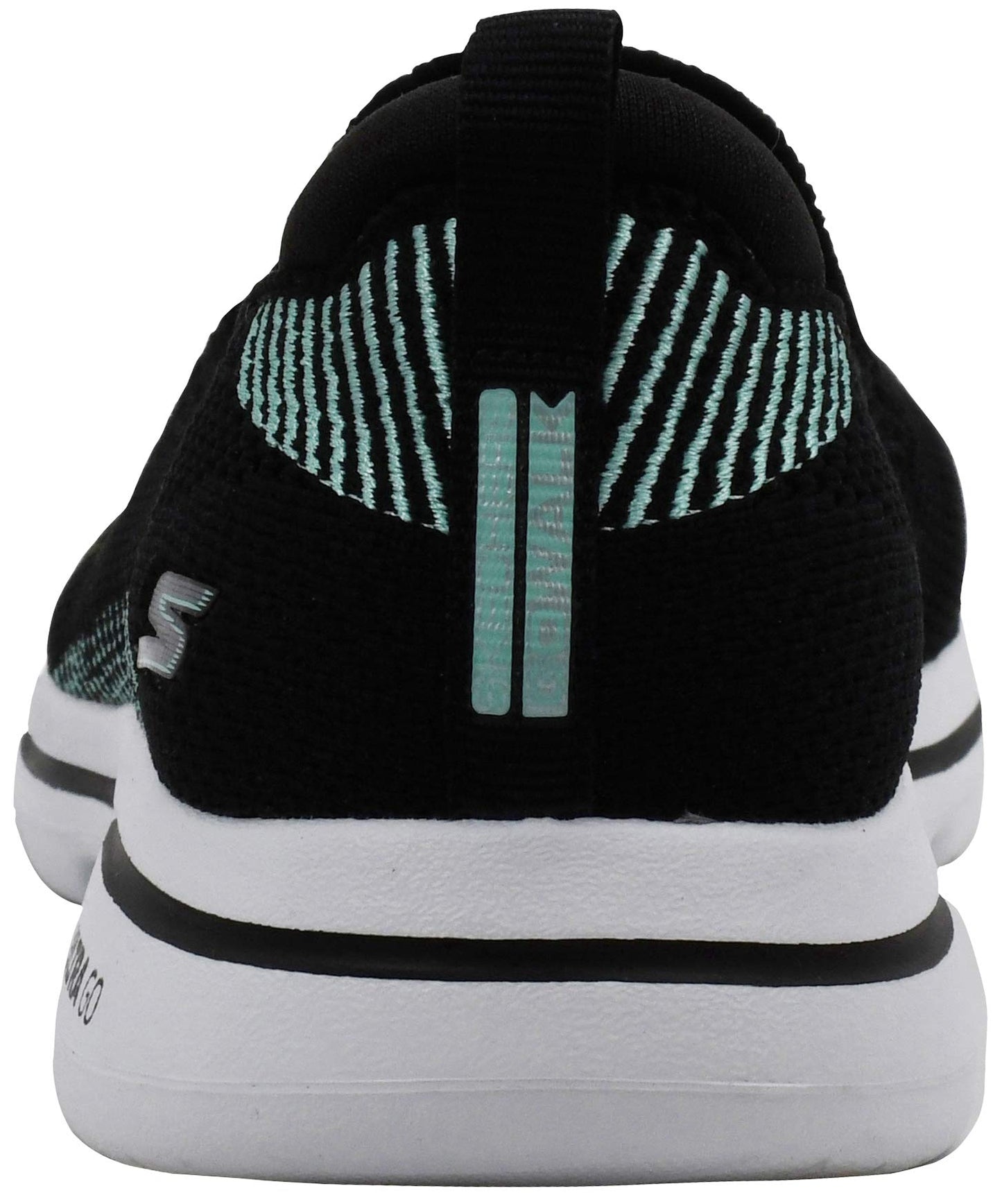 Skechers Women's GO Walk 5-Prized Sneaker, Black/Aqua, 9.5 M US
