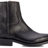 Frye Billy Inside Zip Booties for Women Crafted from Antiqued Pull-Up Leather with Wellington Stitchwork and Piping, Brass Hardware, and Inside Zipper – 5 ¾” Shaft Height, Black - 6M