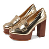 Michael Kors Eden Loafer Pump Pale Gold 7 M
