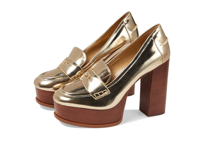 Michael Kors Eden Loafer Pump Pale Gold 7 M