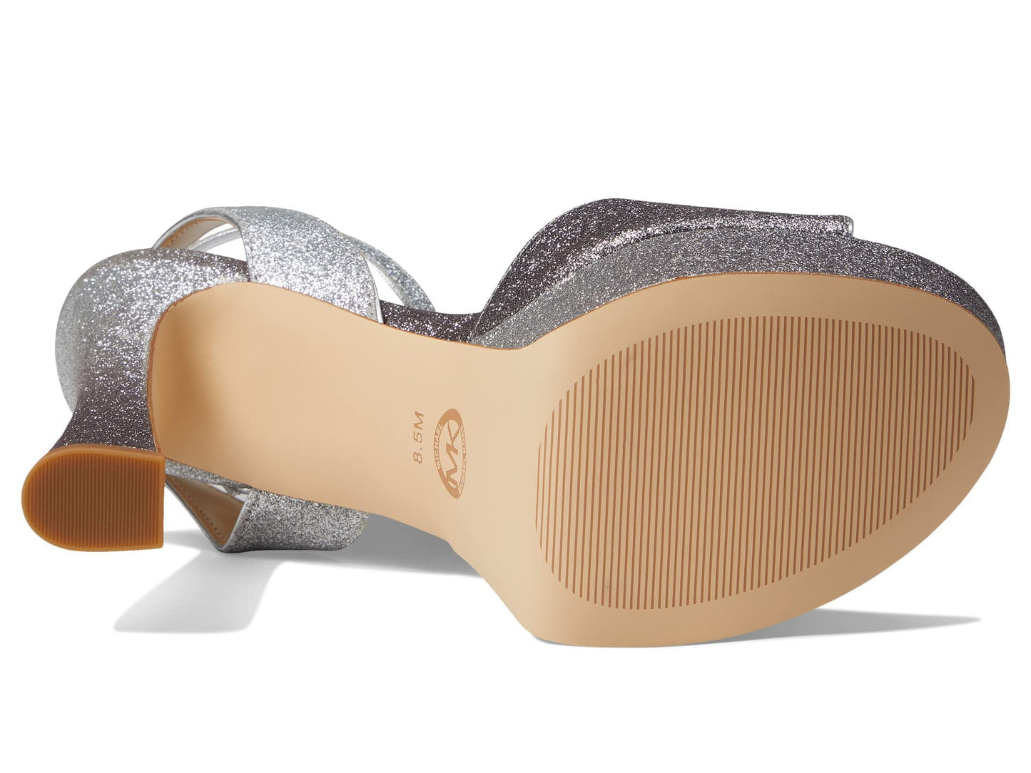 Michael Kors Jenson Platform Sandal Silver/Black 7 M