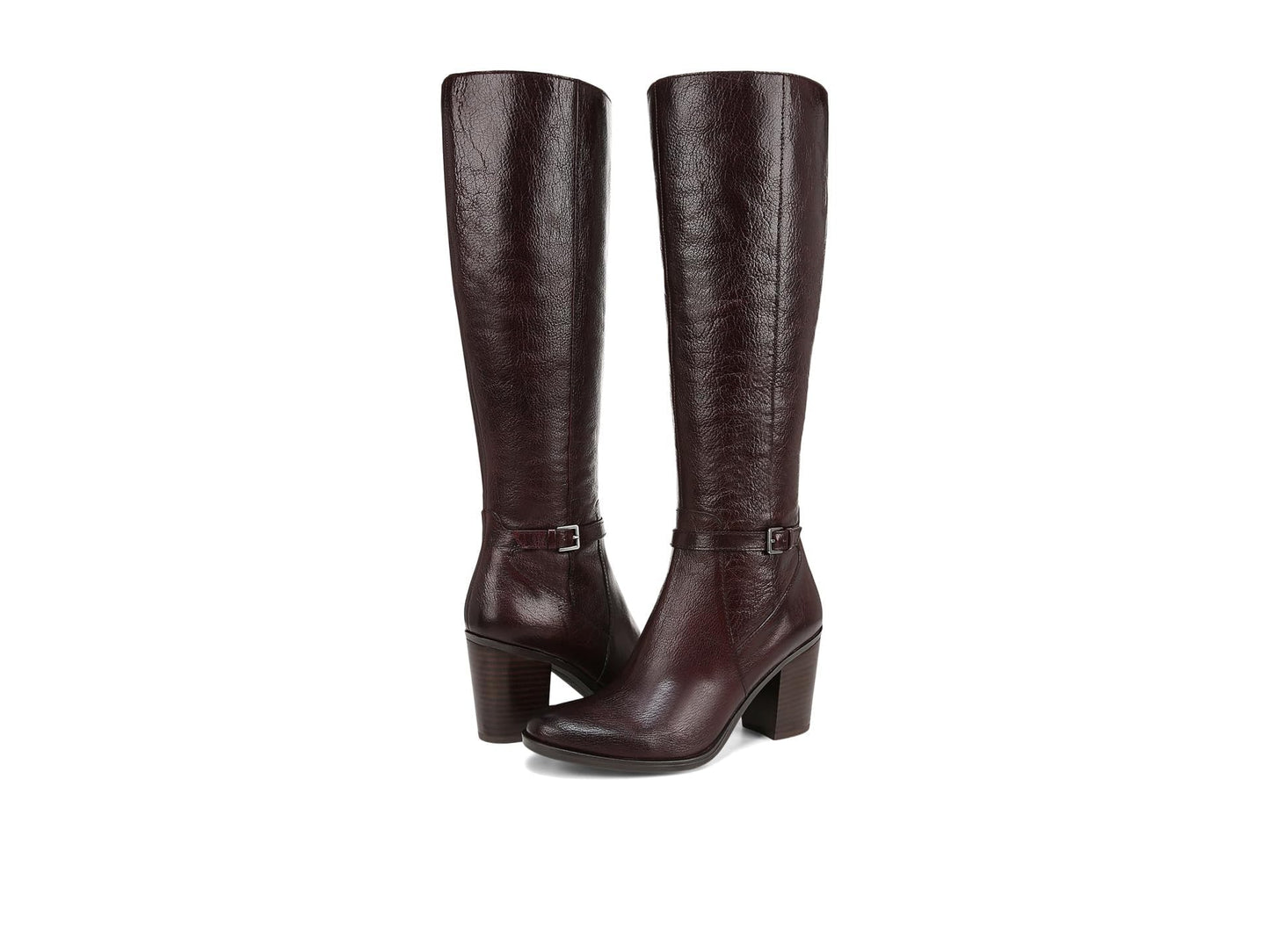 Naturalizer Women's Kalina Wide Shaft Wine Leather 8.5 Medium