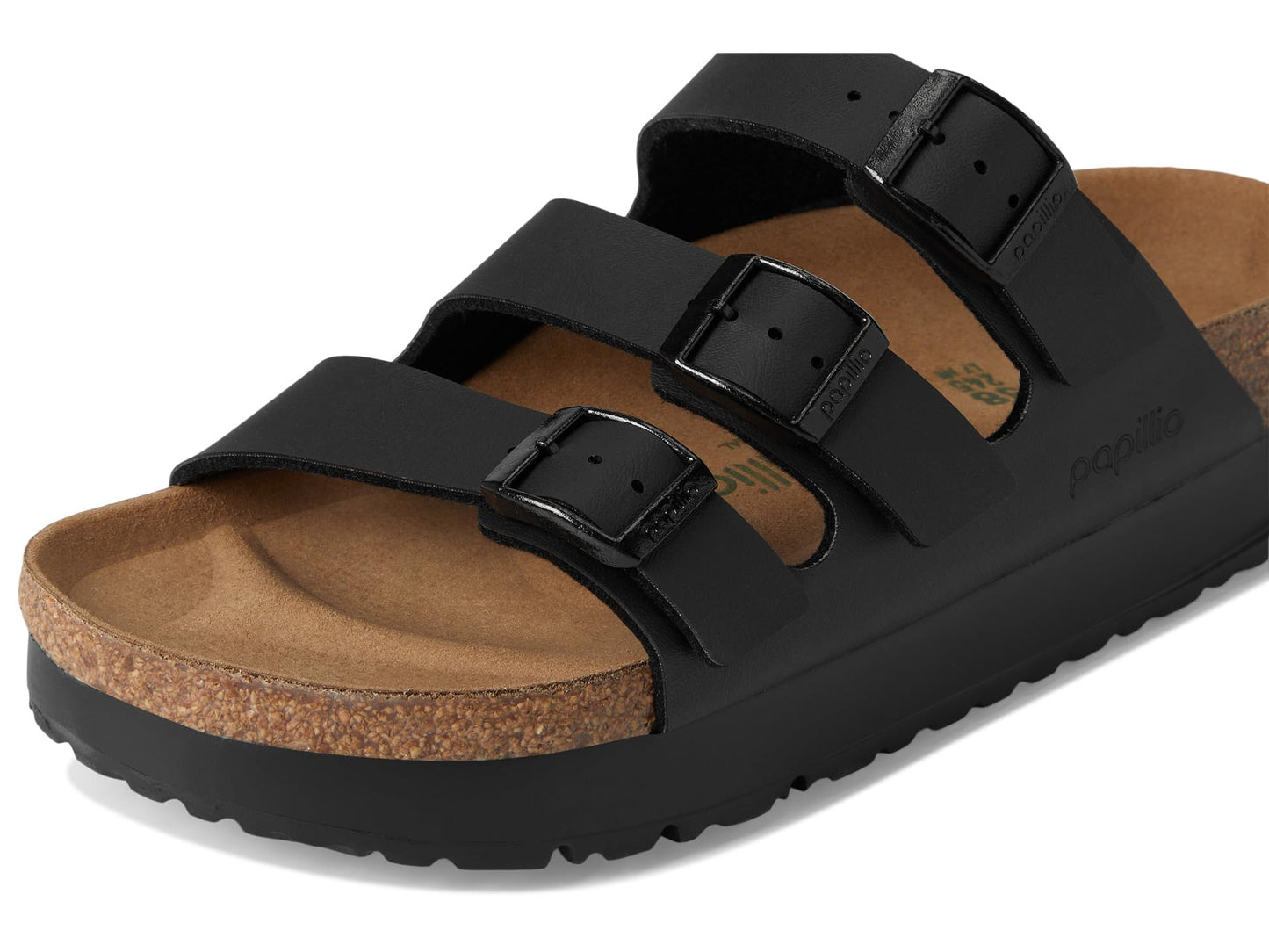 Birkenstock Female Papillio by Birkenstock Florida Platform - Vegan Black Women 7-7.5
