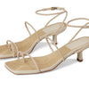 Schutz Women's Kaya Straw Mid Off-White 7 Medium