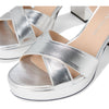Stuart Weitzman Womens Dayna Platform 80 Silver 10 M