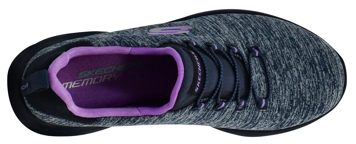 Skechers Women's Summits - Quick Getaway Shoes, Navy/Lavender, 6 M