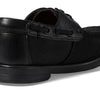 Florsheim Boy's Croquet Jr Moc Toe Boat Shoe (Toddler/Little Kid/Big Kid) Black Nubuck 1 Medium