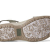 Skechers Women's REGGAE SLIM - COFFEE RUN, Adjustable Stretch Gore Sling Back Sandal, Olive, 8M