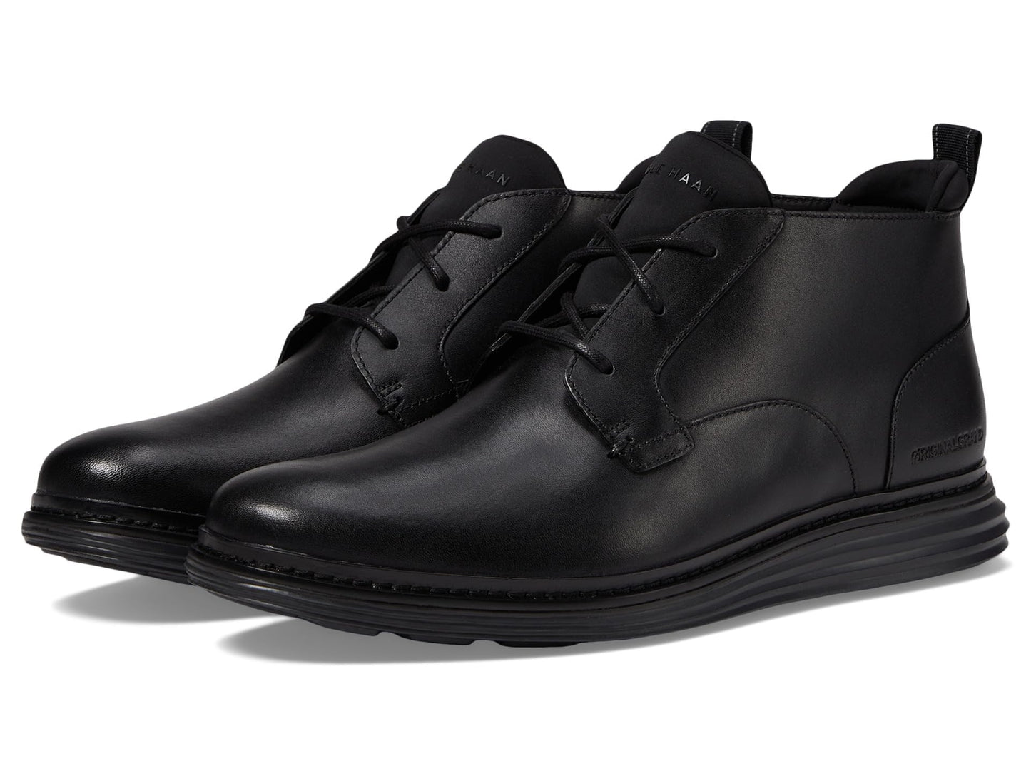 Cole Haan Men's Originalgrand Chukka Boot, Black/Black Waterproof, 13 Wide