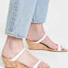 Stuart Weitzman Womens Aleena 50 Wedge White 6 M