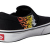 Vans Boy's Classic Slip-On (Little Kid) Ferocious Flame Racing Red/Black 11.5 Little Kid M