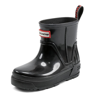 Hunter Kids Grace Waterproof, Black, 3 Big Kid