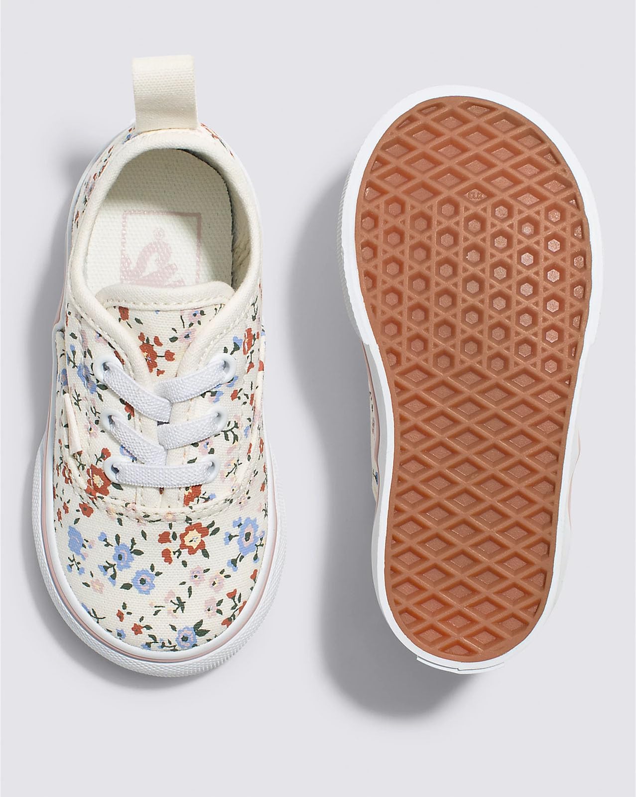 Vans - Toddlers Authentic Elastic Lace Shoes, Color Marshmallow/Multi, Size: 5 M US Toddler