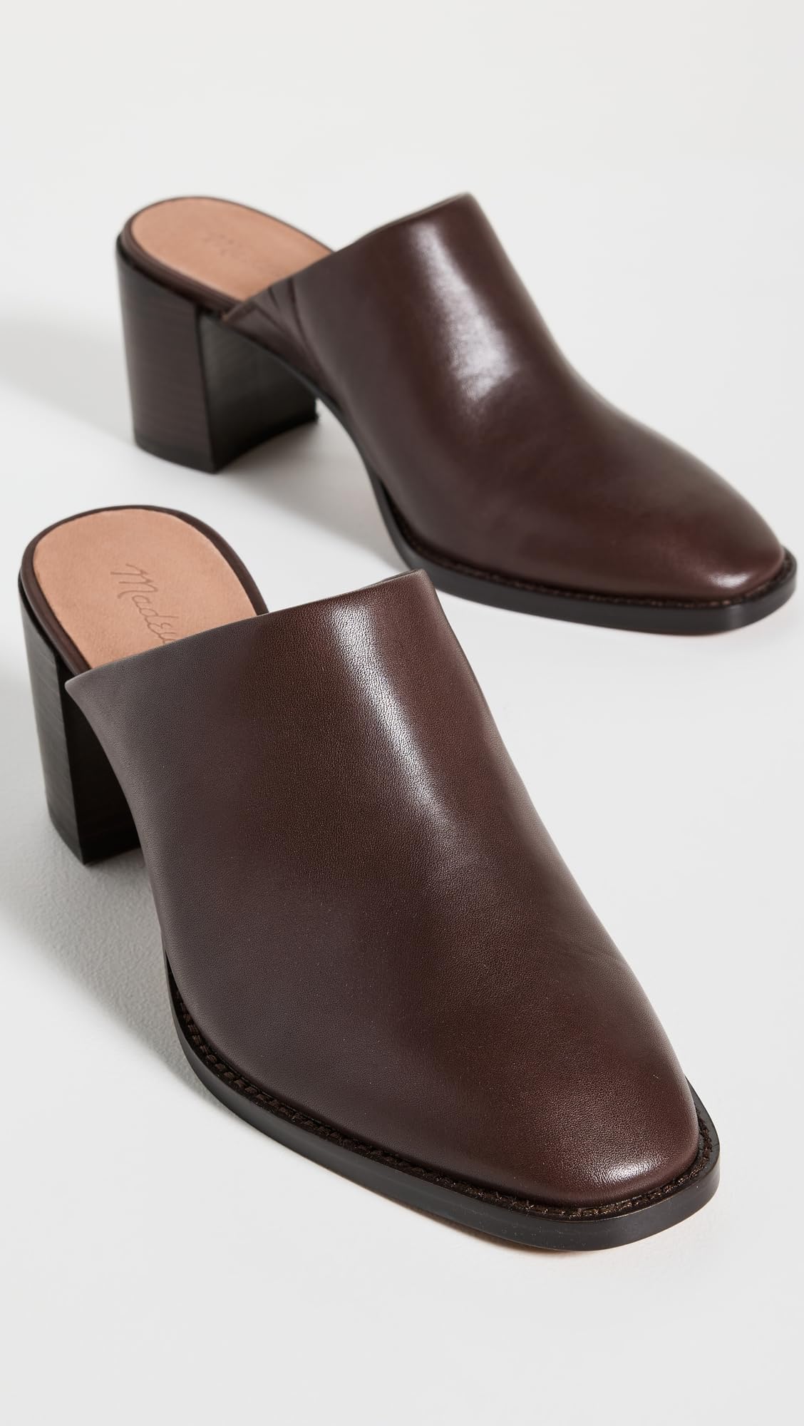 Madewell Women's The Macarro Mules, Chocolate Raisin, Brown, 5 Medium US