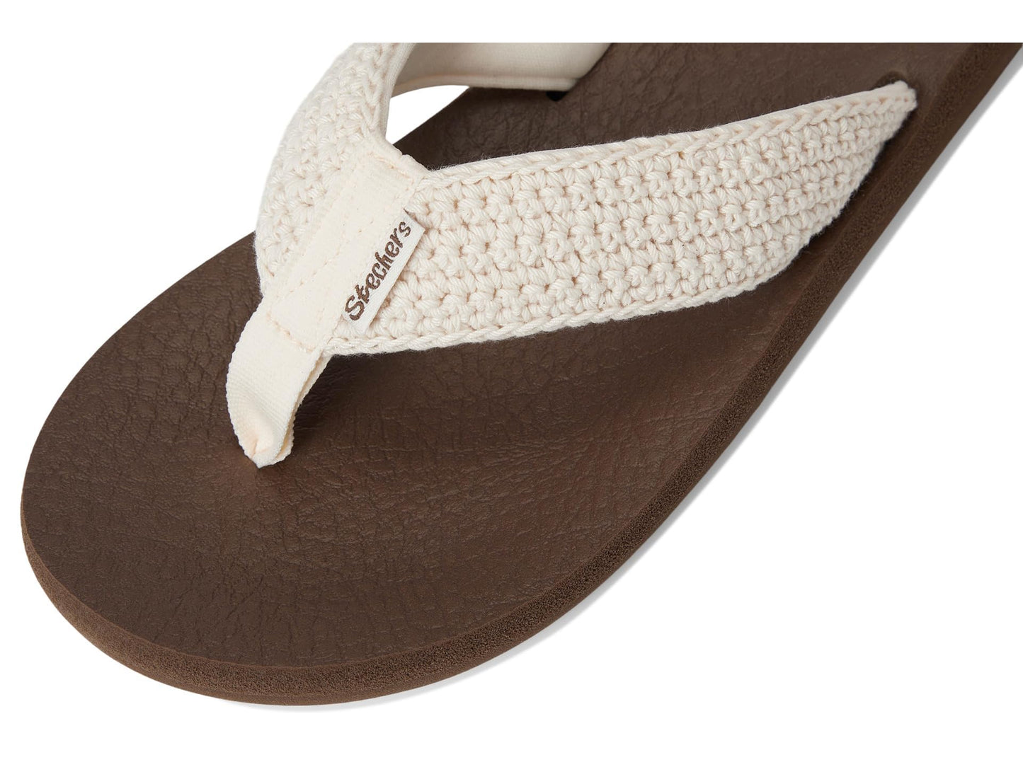 SKECHERS Womens Asana - Valley Chic!, Natural, 8, Medium
