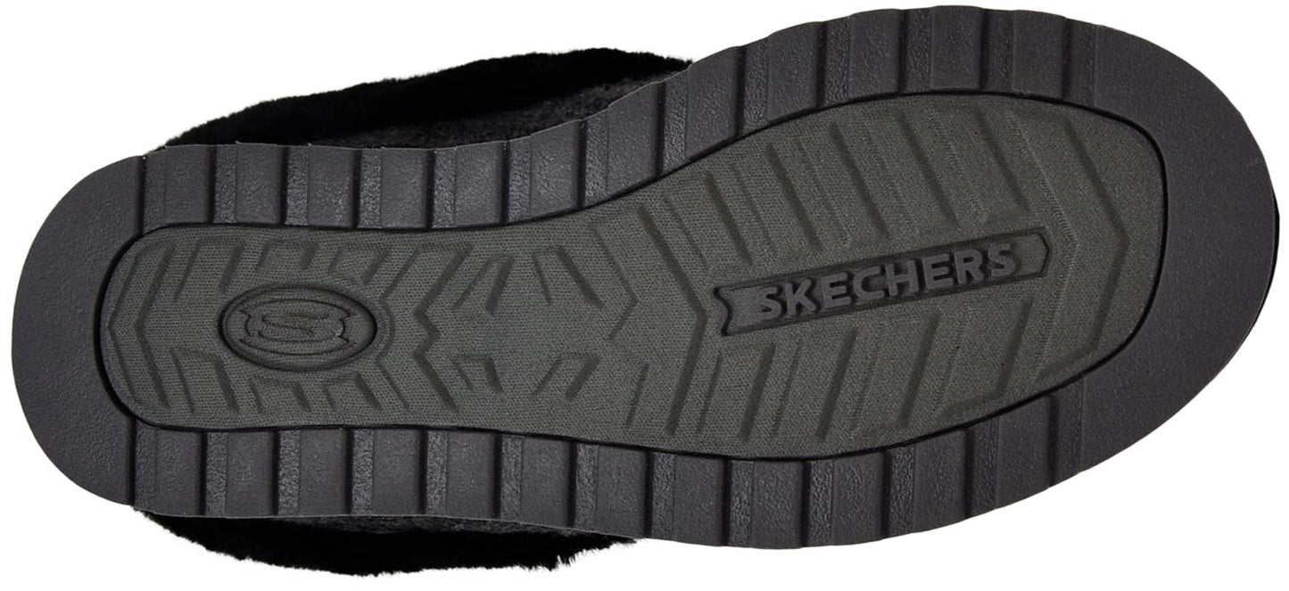 Skechers BOBS Women's Keepsakes Delight Slipper, Charcoal/Black, 7 W US