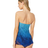 Lauren Ralph Lauren Ombre Palm Flyaway Convertible One-Piece Blue 0