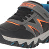 Skechers Kids Boys Rugged Ranger Sneaker, Charcoal/Orange, 13 Little Kid