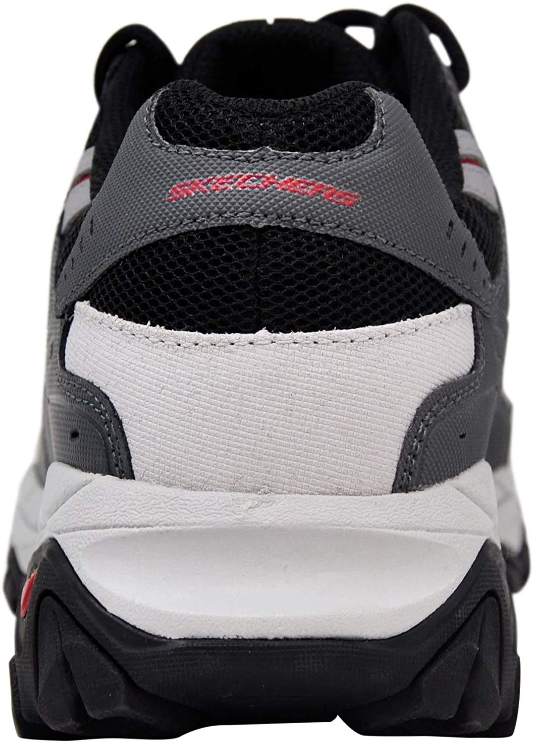 Skechers Men's Afterburn Memory Fit Lace-up Sneaker, Charcoal/Red, 10 M US