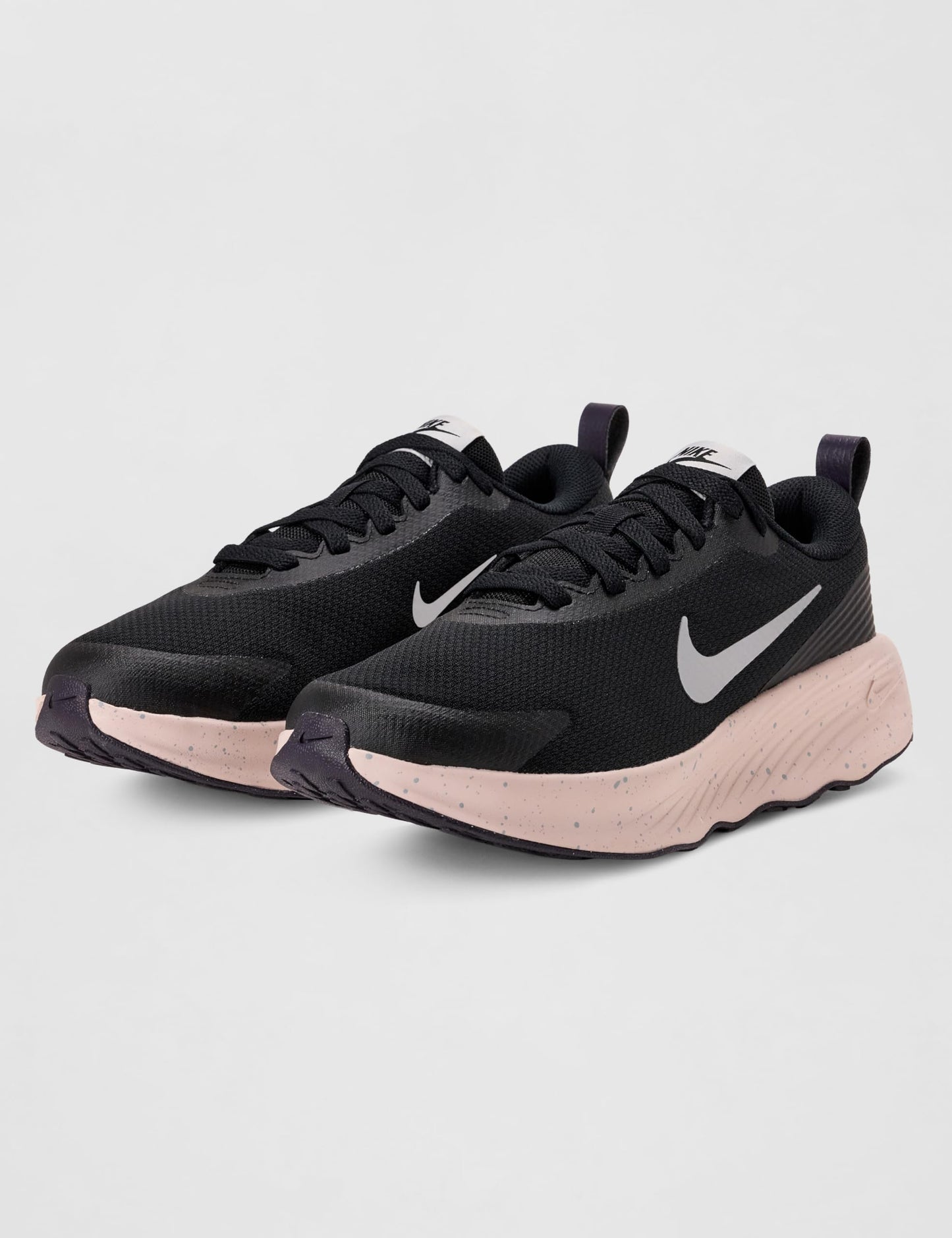Nike Women's Promina Walking Shoes, Black/Metallic Platinum-Silt Red-Cave Purple, 8