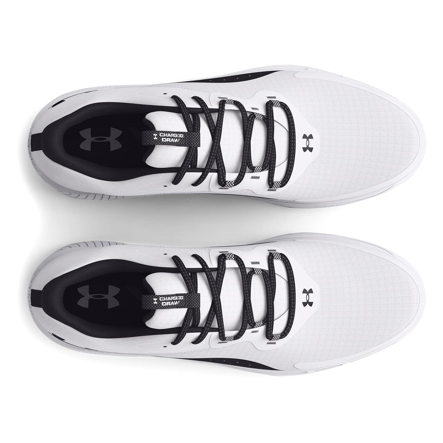 Under Armour Men's Charged Draw 2 Spikeless Cleat, (100) White/Black/Black, 8, US