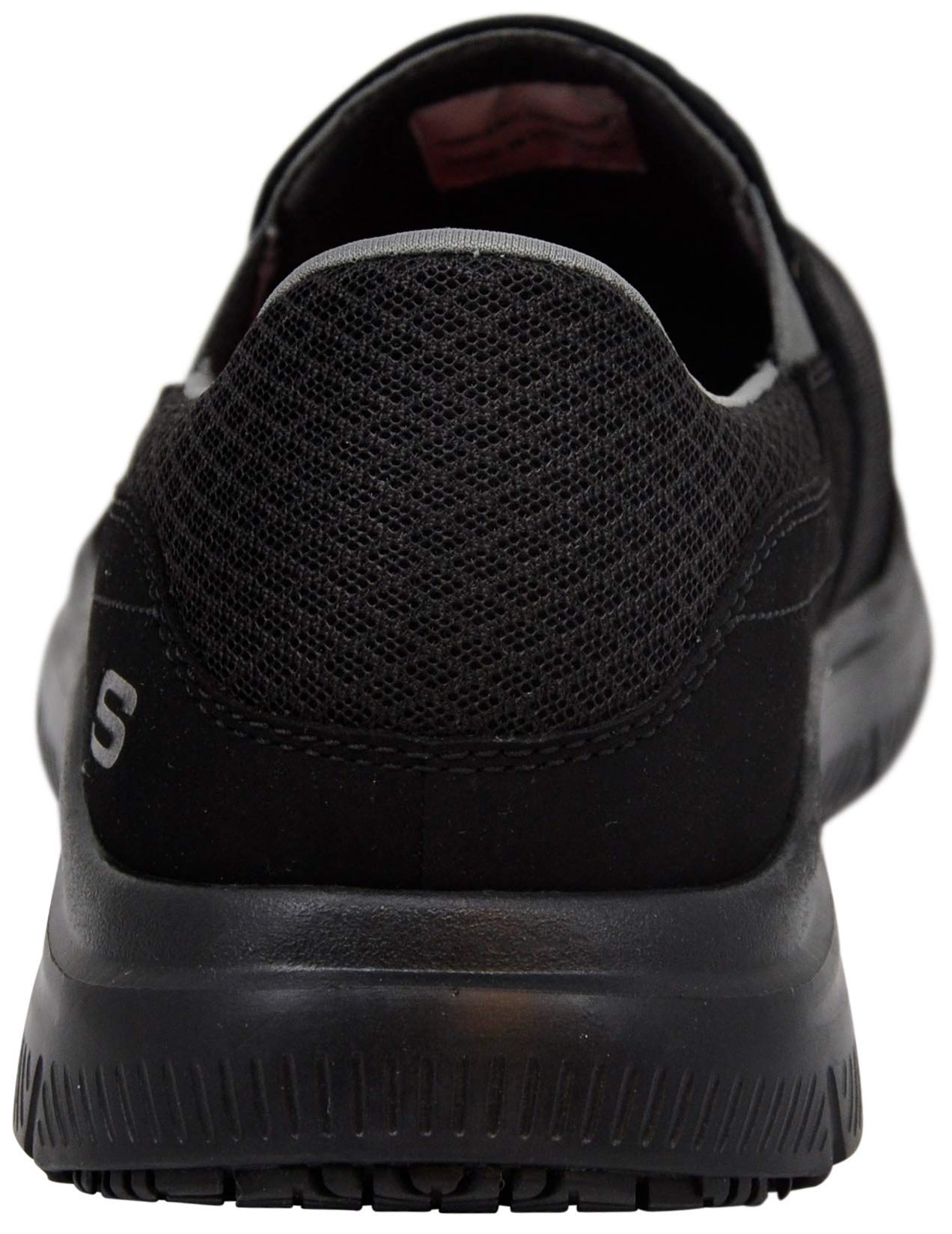 Skechers Men's Skechers Men's Flex Advantage Slip Resistant Sr Mcallen Slip on Work Shoe, Black/Charcoal, 8