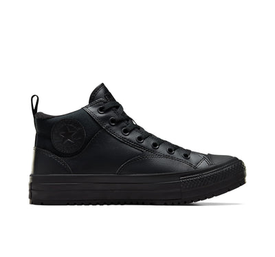 Converse, Unisex, Chuck Taylor All Star Malden Street Mid Top Boots, Black/Black/Black, Men's 6.5, Women's 8.5, Medium