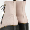 Dr. Martens Women's Leona Leather Heeled Boot, Vintage Taupe Sendal, 11