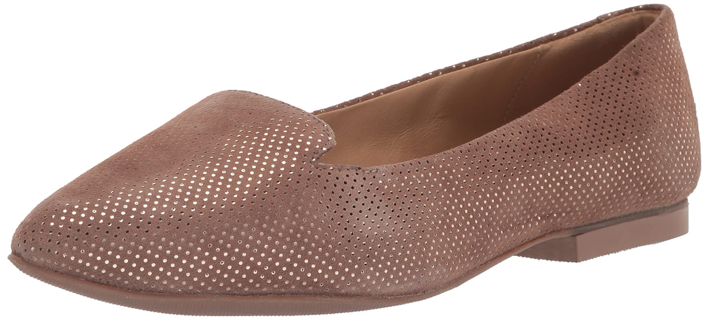 Trotters Harlowe Taupe Dot Suede 6.5 W (D)