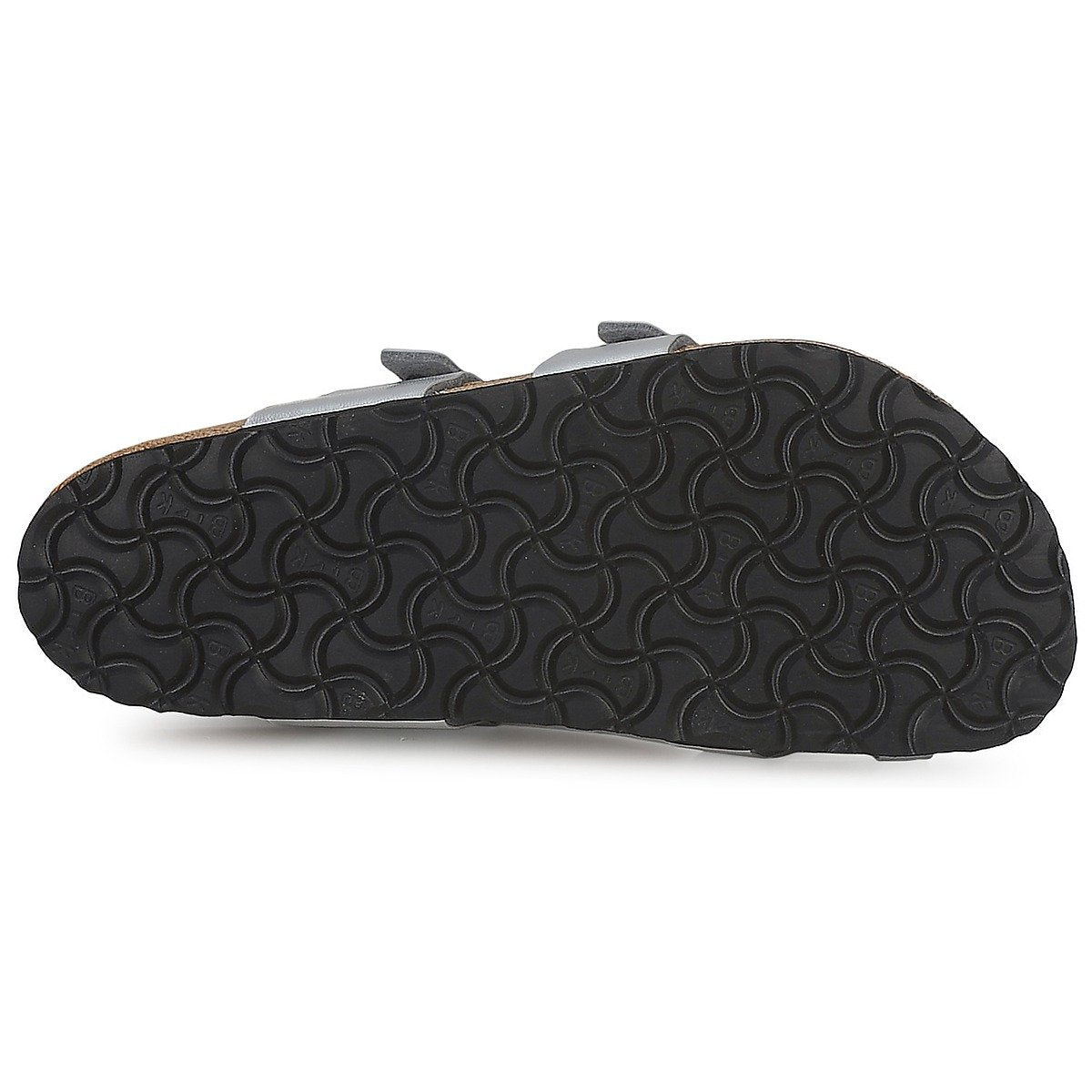 Birkenstock Women's Flip Flops, Silver Birko-Flor&Trade, 9, Silver Birko-flor™