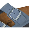 Birkenstock, Women, Papillio by Birkenstock Arizona Platform Sandal - Nubuck, Stone Blue, 5-5.5, Narrow