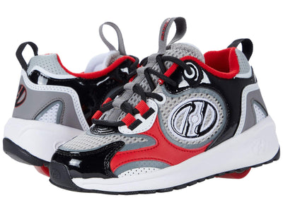 HEELYS Boy's Flow Runner (Little Kid/Big Kid/Adult) 1 Grey/Black/Red/White 5 Big Kid (Men's 5) M