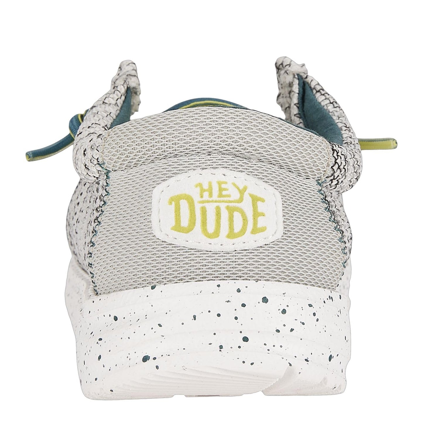 HEYDUDE Boy's Wally Heathered Mesh Charcoal Size 12 | Youth's Shoes | Youth Slip-on Loafers | Comfortable & Light-Weight
