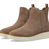 Cole Haan Women's Originalgrand Platform Chelsea Boot, Irish Coffee Suede/Ivory Waterproof, 10