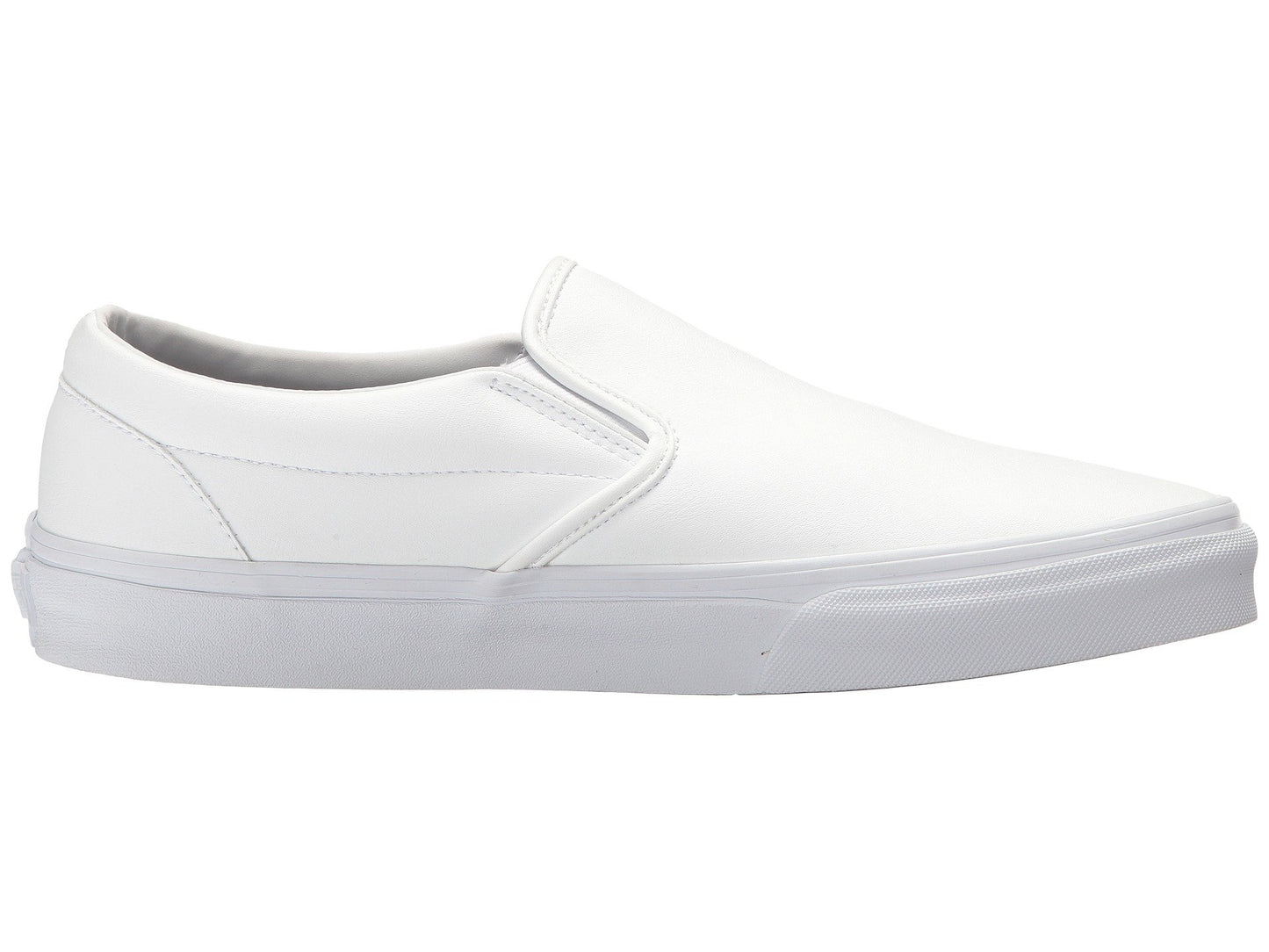 Vans Men's Classic Slip On, (Classic Tumble) True White, Size 10
