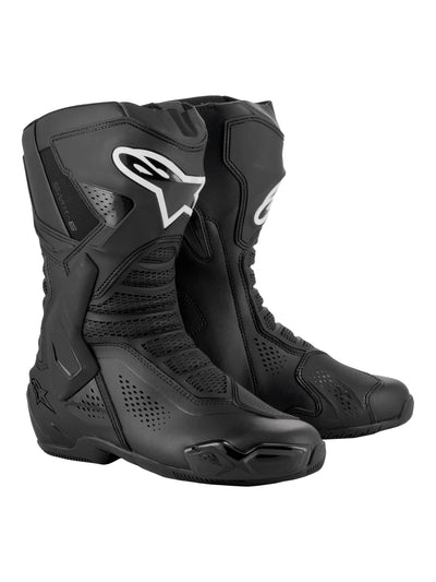 Alpinestars SMX-6 v3 Vented Motorcycle Boots, Advanced Ventilation, Superior Grip, Durable Design, High-Performance Comfort, 36, Black