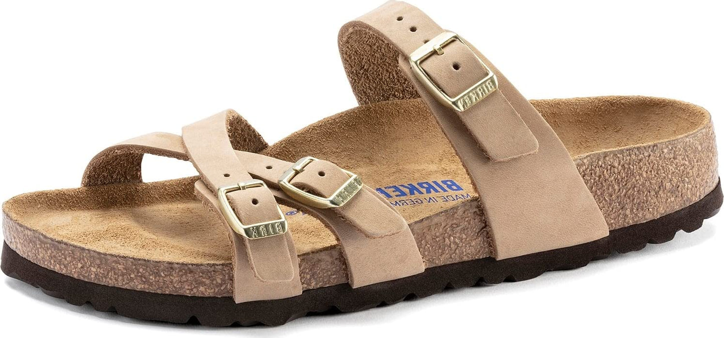 Birkenstock Women's, Franca Soft Footbed Sandal - Narrow Width Sandcastle 41 M
