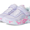 Skechers Kids Girls Skechers Elite Sport Tempo-Statement Swirl Sneaker, Lavender/Multi, 1 Little Kid