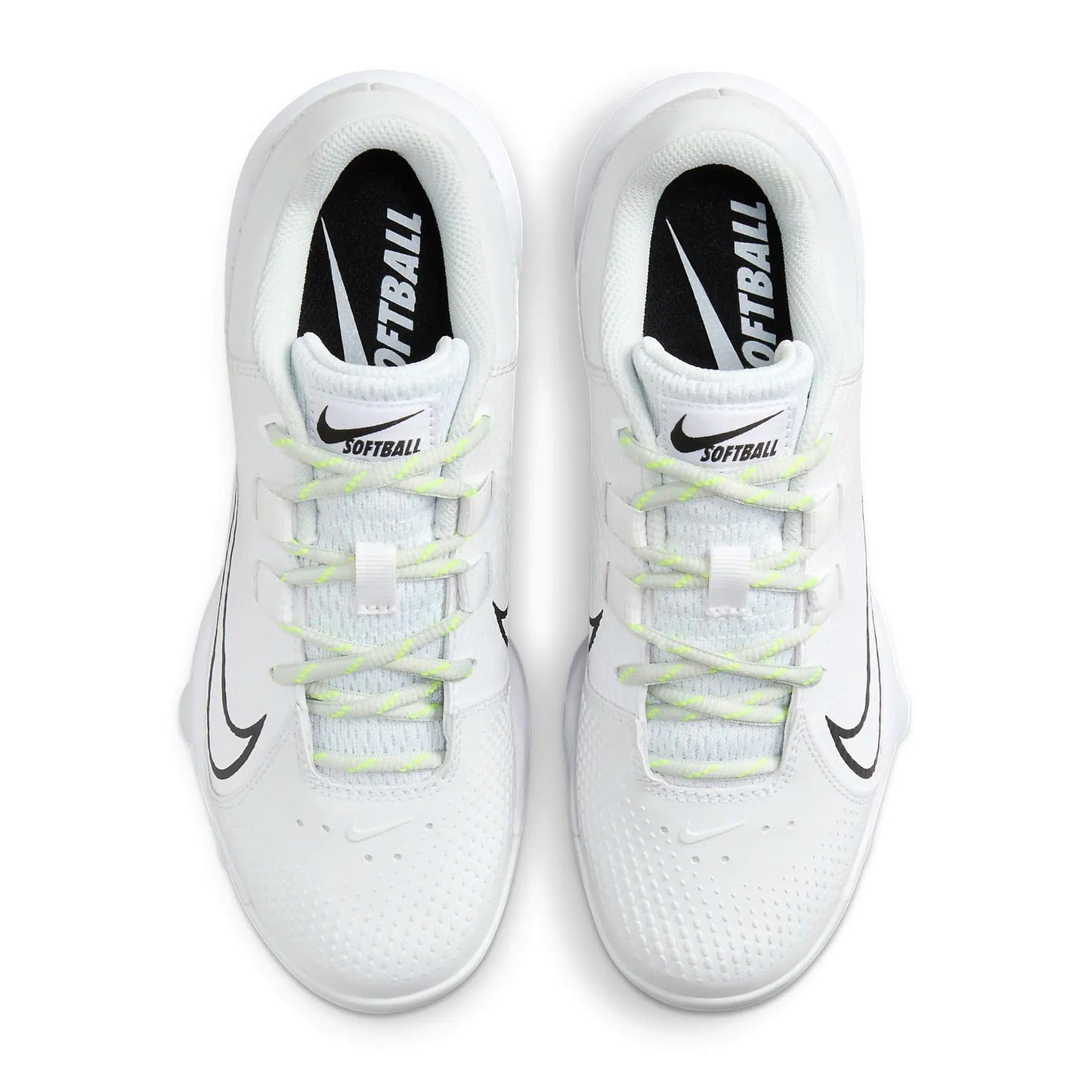 Nike Women's Hyperdiamond 4 Pro Molded Softball Cleats SZ 10 White | Black | Gray