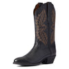 ARIAT BMVY9 Womens Heritage R Toe StretchFit Western Boot Black Deertan 7.5 Wide