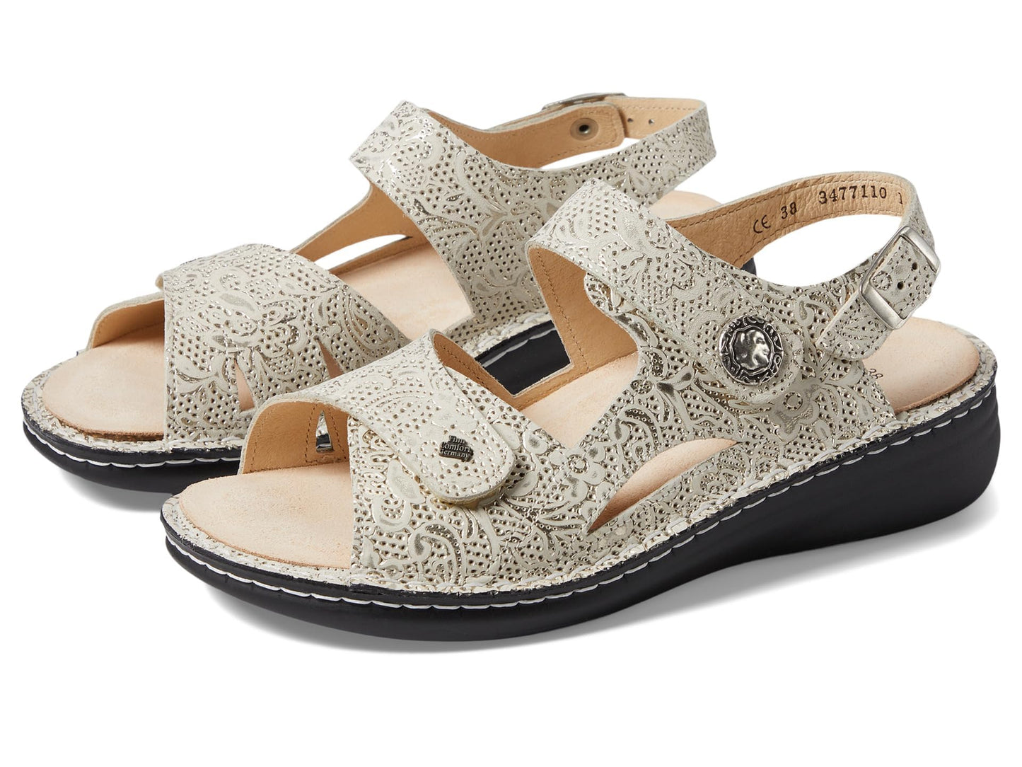 Finn Comfort Women's Barbuda Champagne Garden 43 Medium
