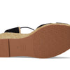 Stuart Weitzman Mirela II Espadrille Wedge Black/Natural 8.5 B