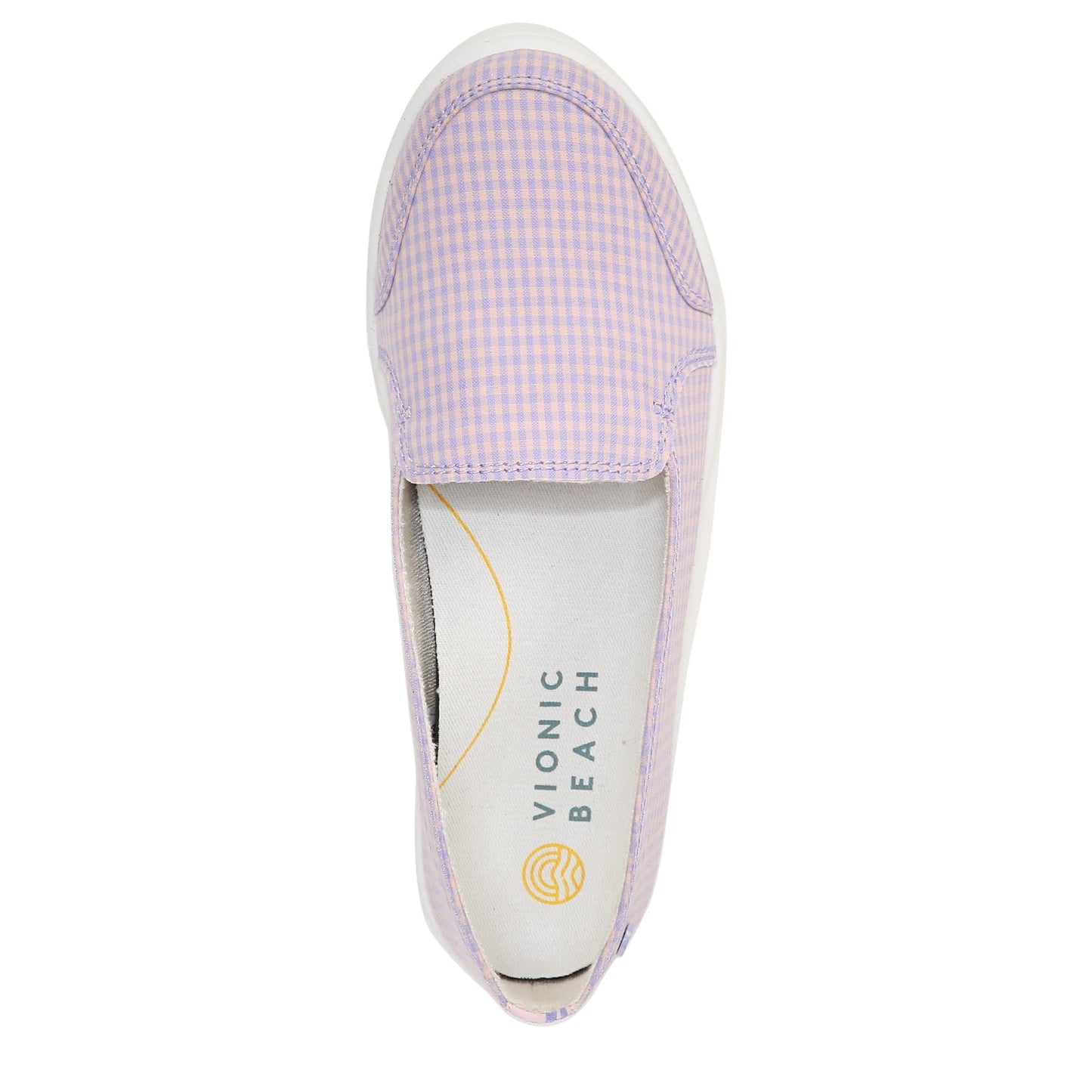 Vionic Beach Manzanita Dusty Lavender Gingham 7 M
