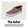 Vans Youth Asher Slip-On Shoe | Kids' Sneakers for Boys & Girls, Everyday Wear, School & Fashion, Canvas True Navy, 4