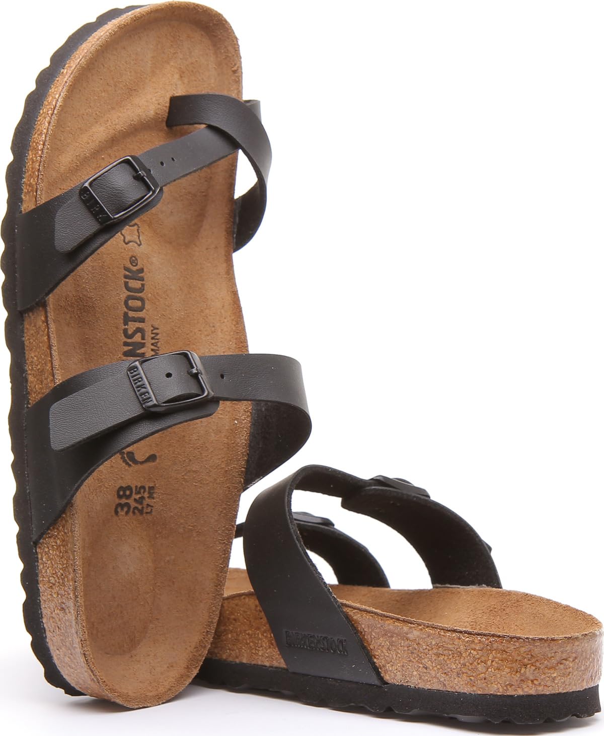 Birkenstock Original Mayari Birko Flor Narrow Width, Black 36 (étroit)