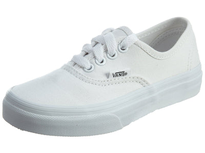Vans VN-0WWXENS: Kids Authentic Skate True White Sneaker (3 M US Little Kid)