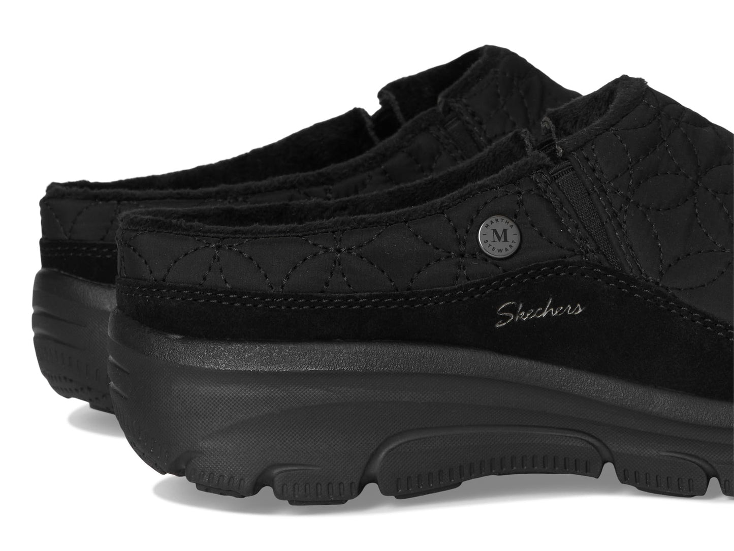 Skechers Womens Martha Stewart - Easy Going - Puffer Road Black/Black 9.5 Medium
