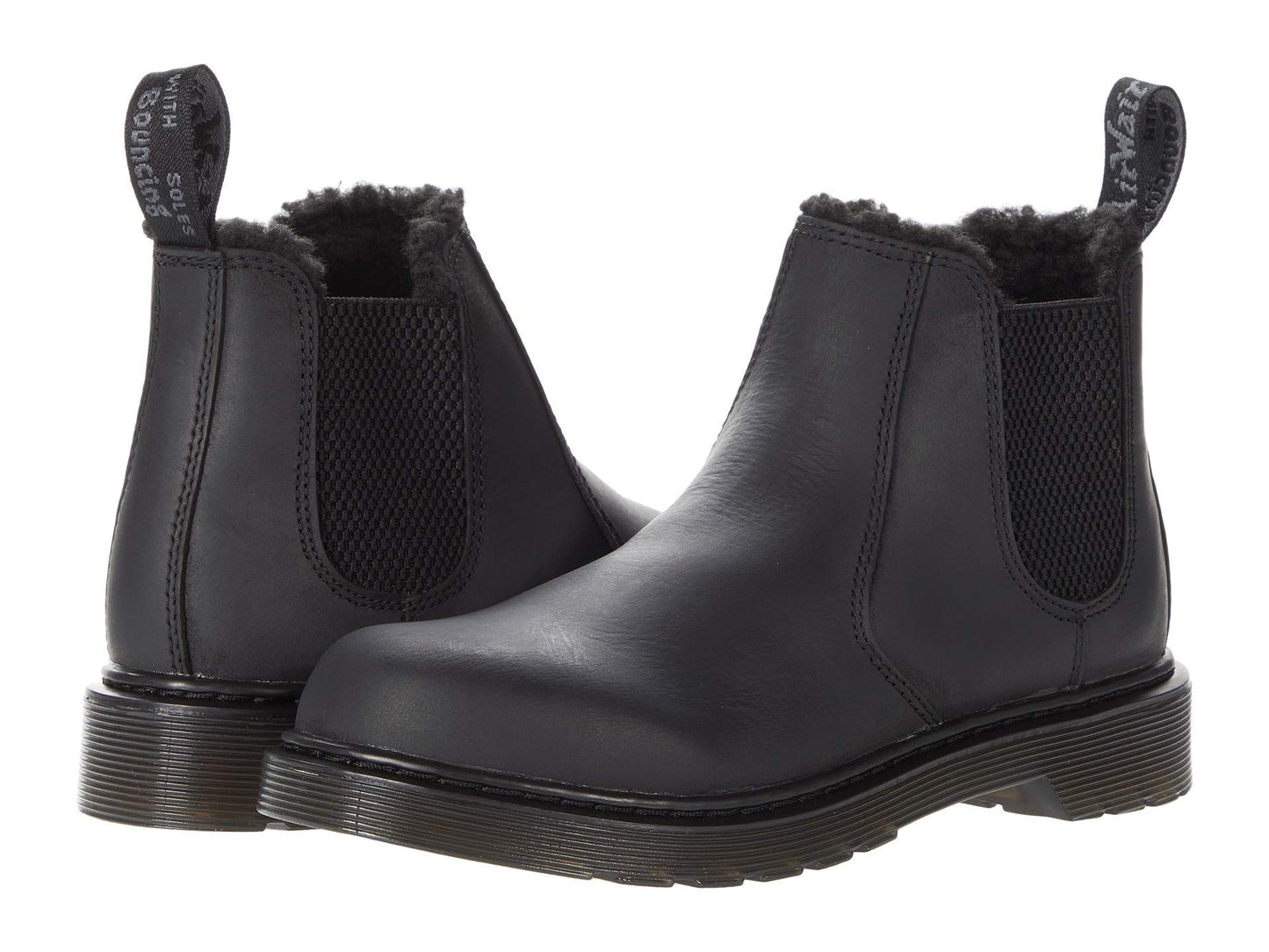 Dr. Martens Kid's Collection 2976 Leonore Mono (Big Kid) Black Republic Wp 4 UK (US 5 Big Kid) M