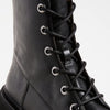 Madewell Women's The Rayna Lace-Up Boots, True Black, 7.5 Medium US