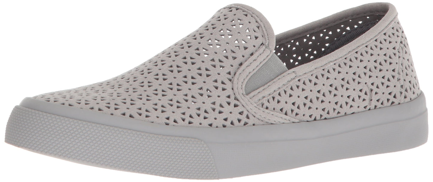 Sperry Top-Sider Women's Seaside Nautical Perf Shoe, Grey, 8.5 Medium US